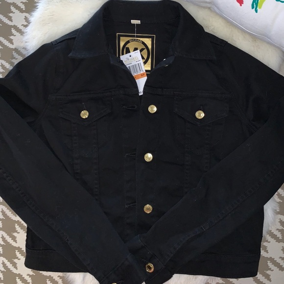 Micheal by Micheal Kors Black Denim Jacket Small - Picture 1 of 3